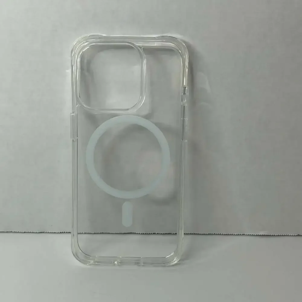 Mkeke Magnetic Clear Phone Case for iPhone 15 Pro